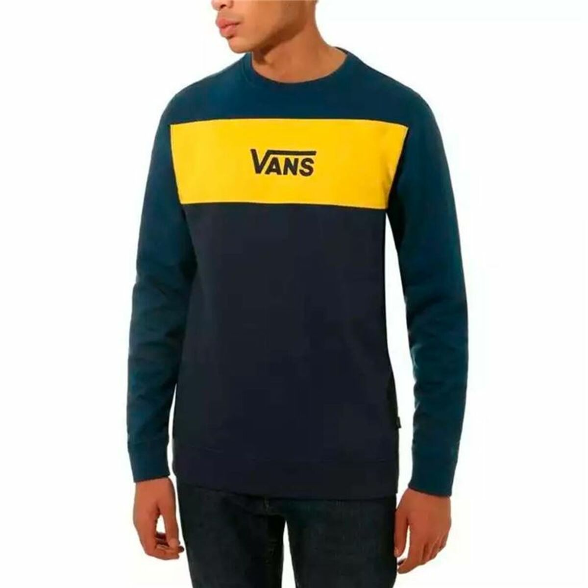 Herren Sweater ohne Kapuze Vans Retro Active  Gibraltar Marineblau - AWK Flagship