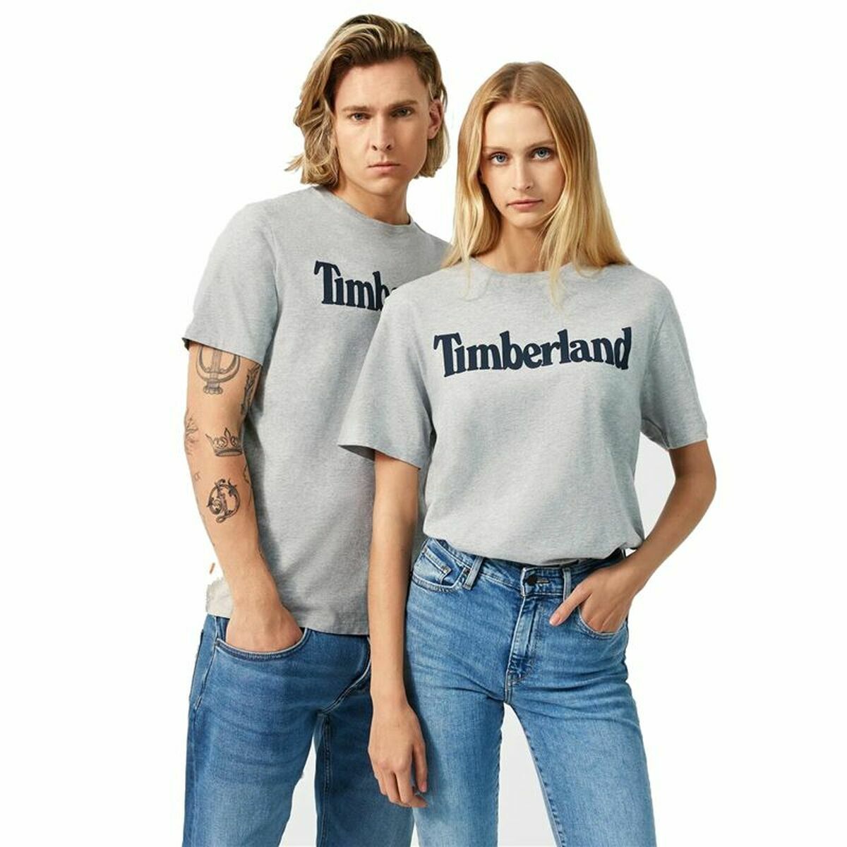 T-Shirt Timberland Kennebec Linear Grau Herren - AWK Flagship