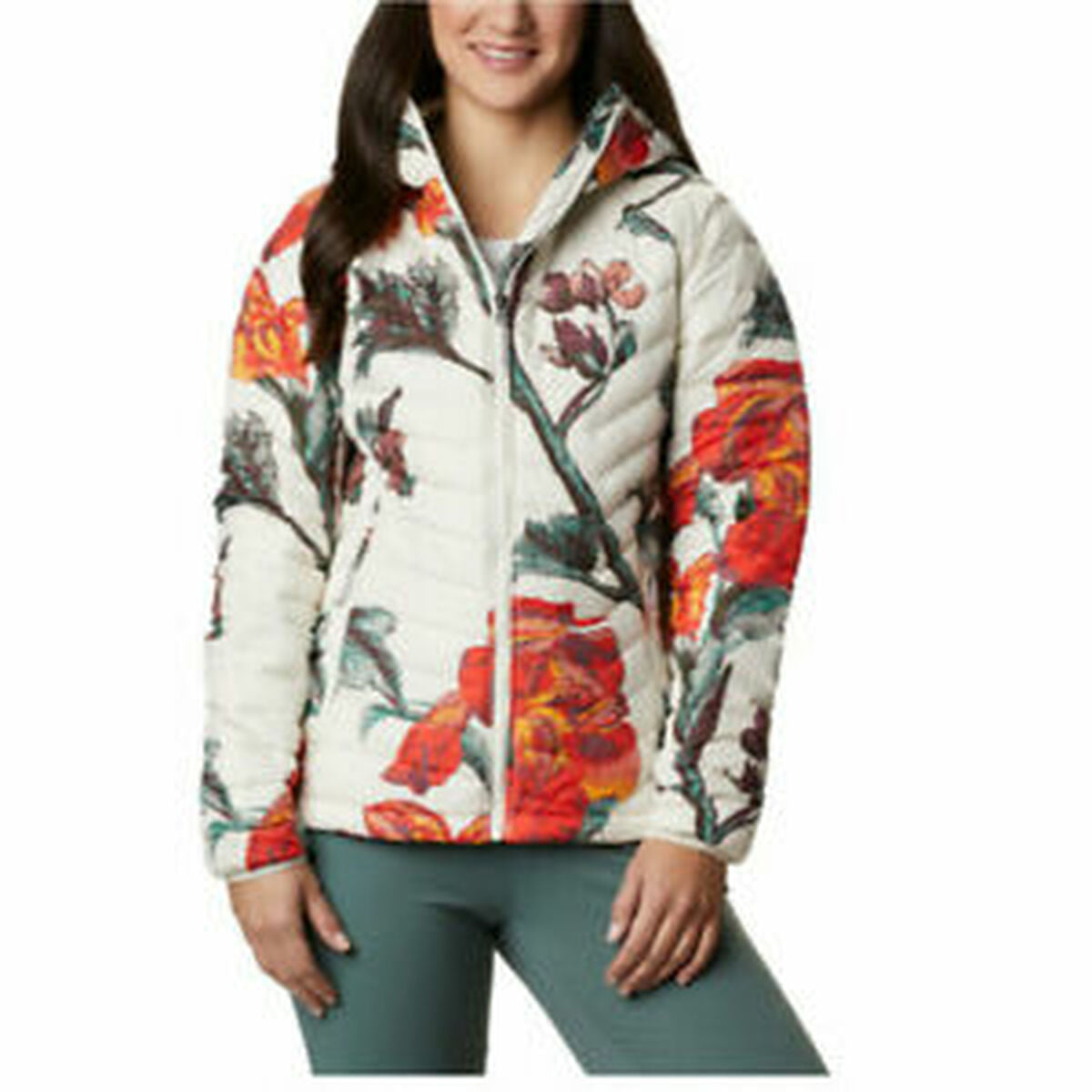 Sportjacke für Frauen Columbia POWDER LITE WK1499-192 Weiß - AWK Flagship