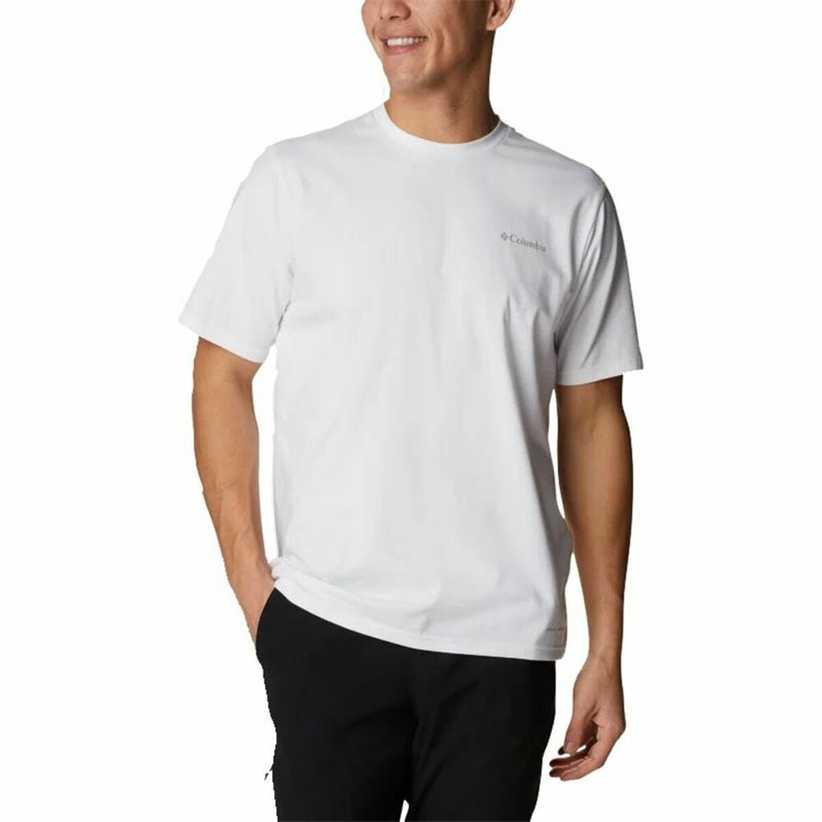 Herren Kurzarm-T-Shirt Columbia Sun Trek Weiß Herren - AWK Flagship