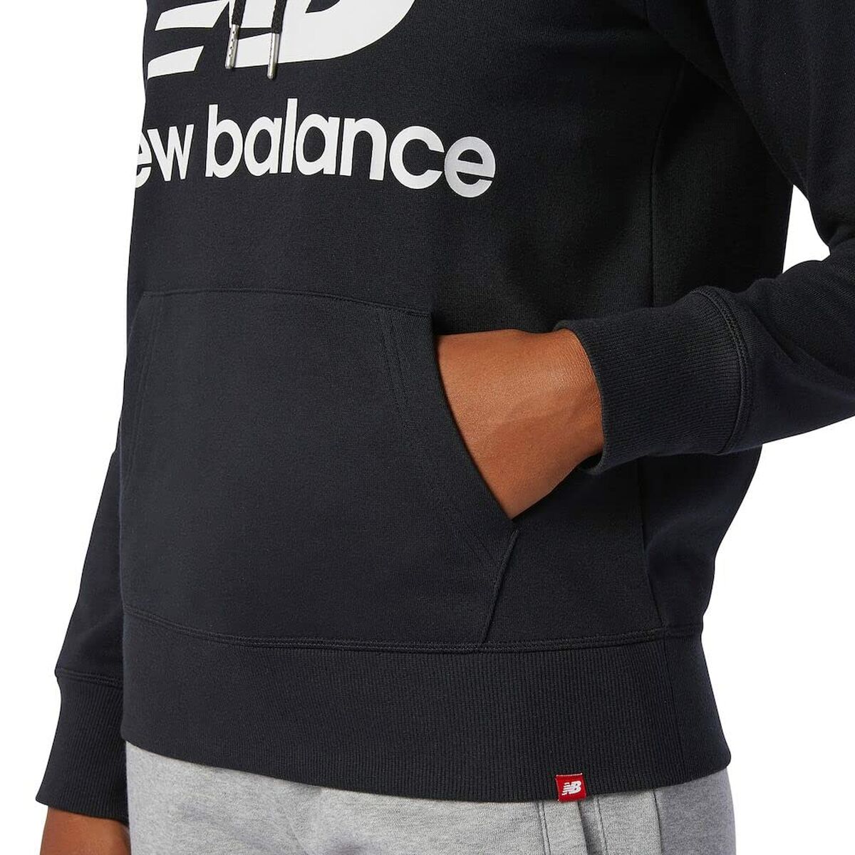 Damen Sweater mit Kapuze New Balance Schwarz - AWK Flagship