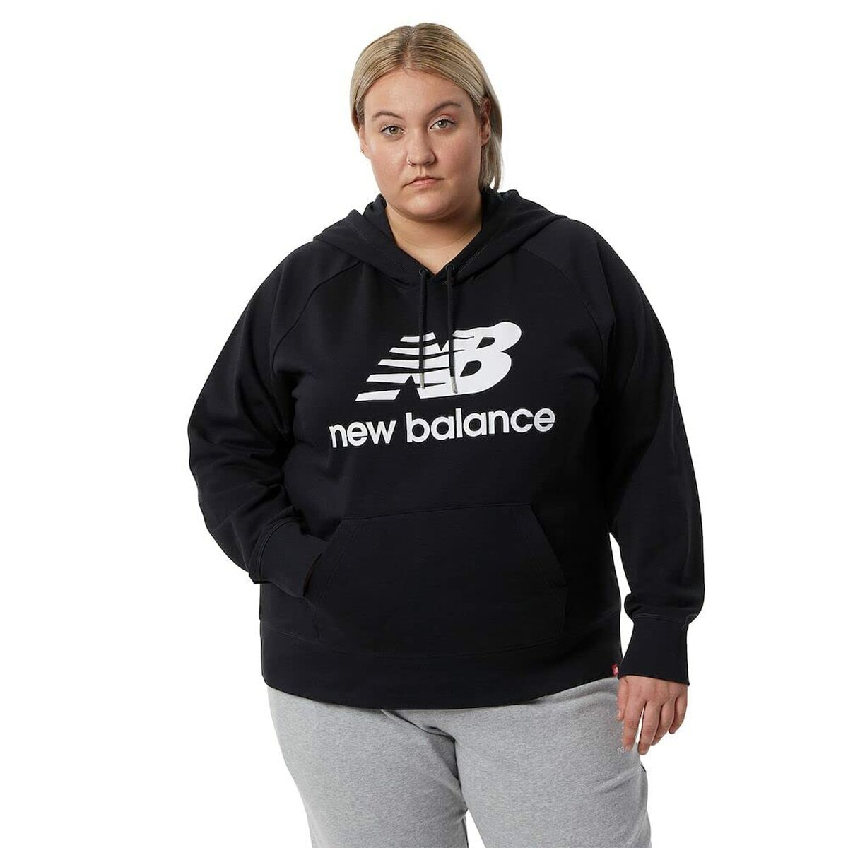 Damen Sweater mit Kapuze New Balance Schwarz - AWK Flagship