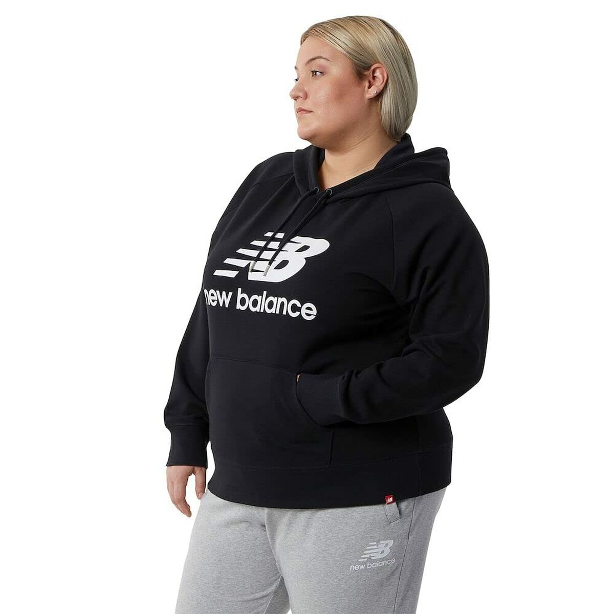 Damen Sweater mit Kapuze New Balance Schwarz - AWK Flagship