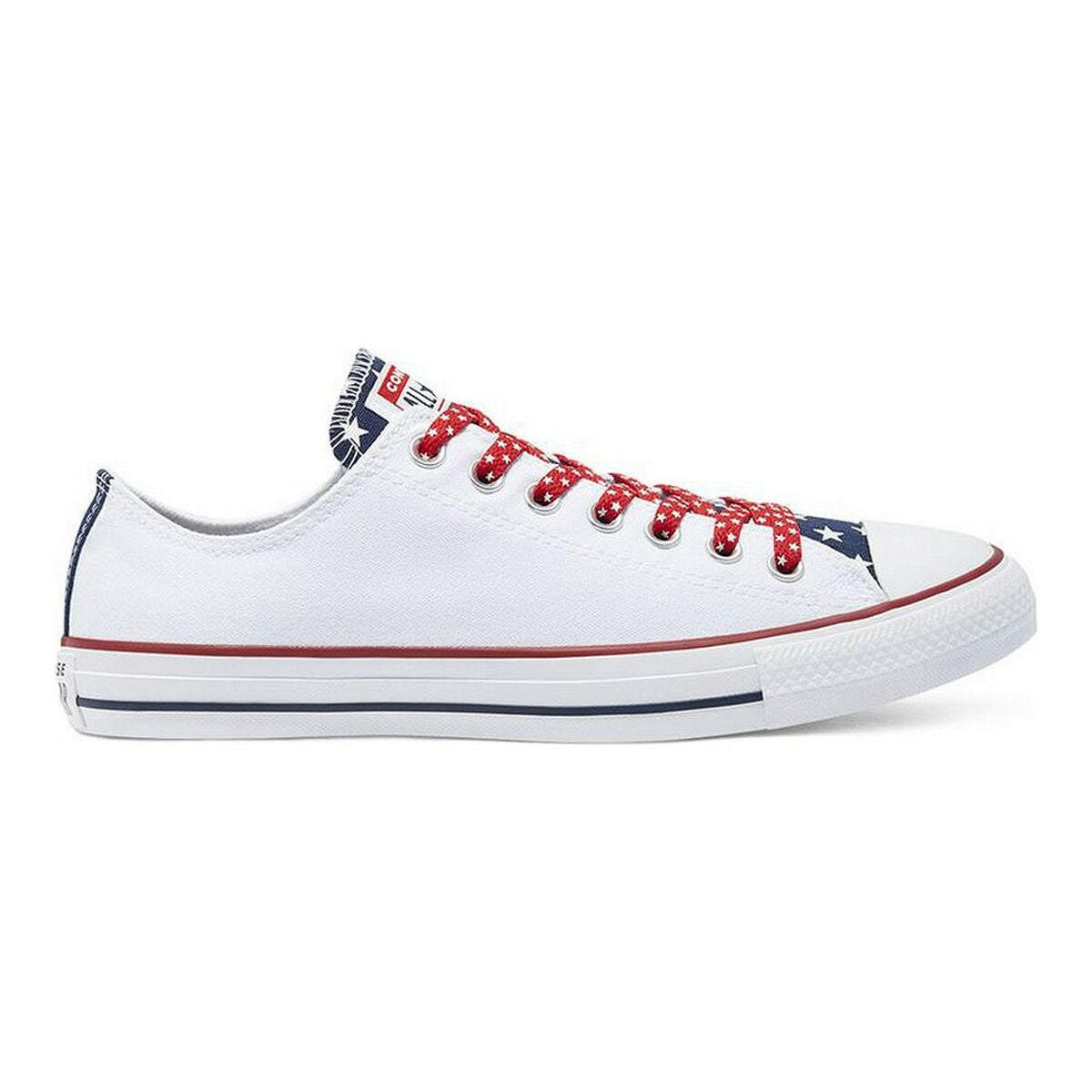 Casual Damenturnschuh Converse Chuck Taylor Stars Stripes Weiß - AWK Flagship