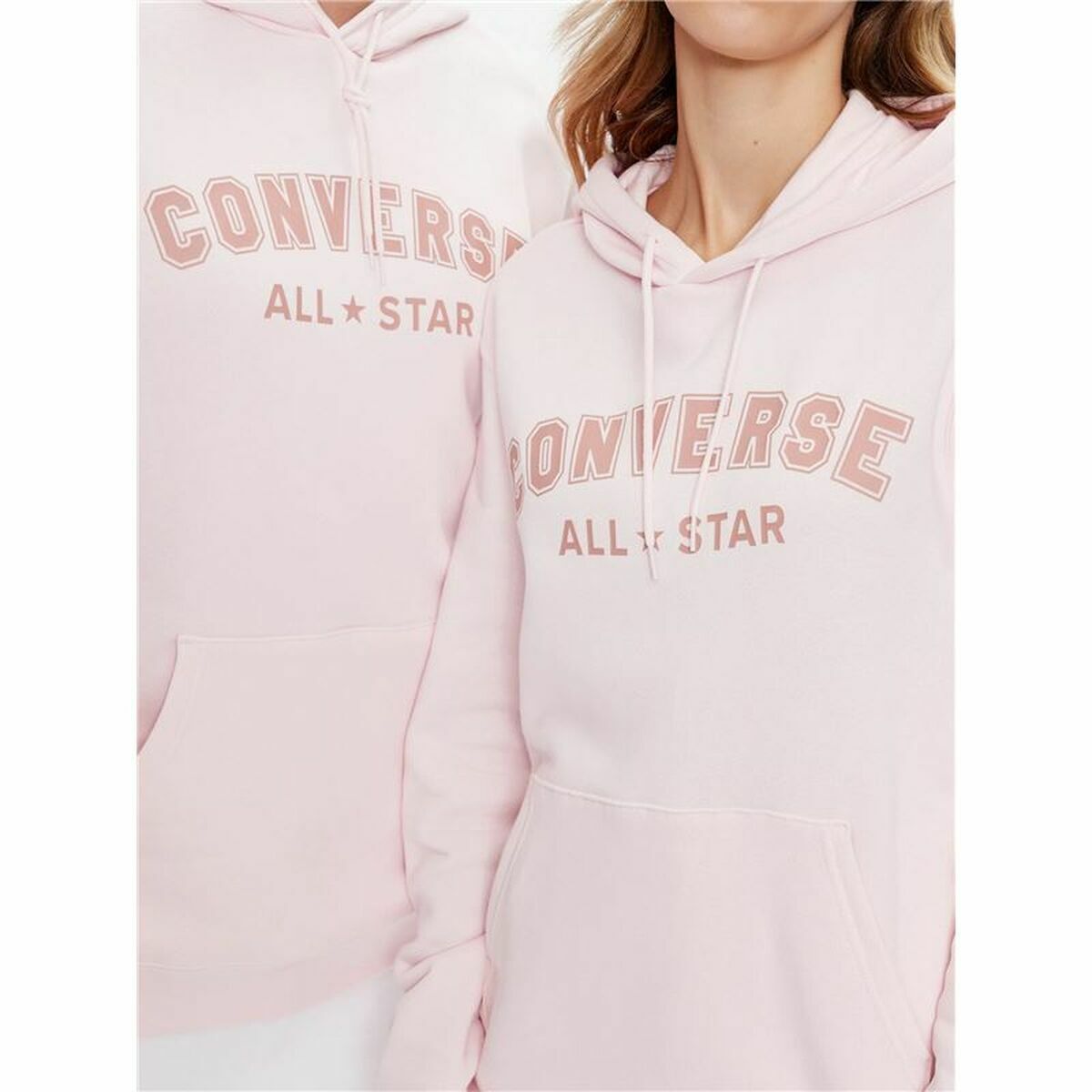 Unisex Sweater mit Kapuze Converse Classic Fit All Star Single Screen Hellrosa - AWK Flagship