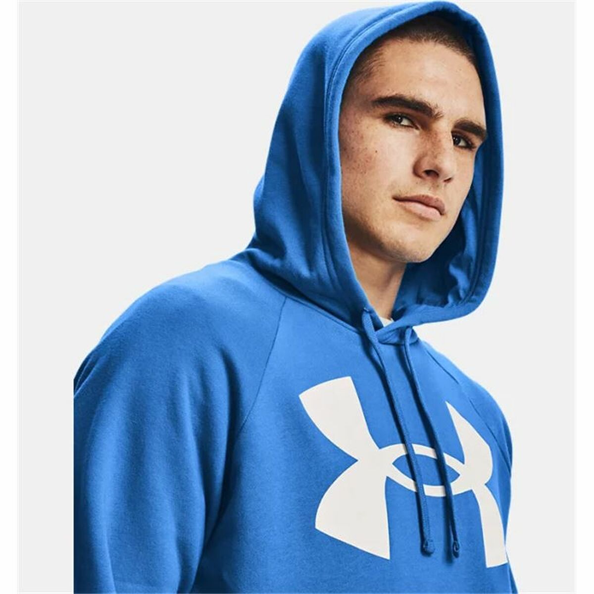 Herren Sweater mit Kapuze Under Armour Rival Big Logo Blau - AWK Flagship