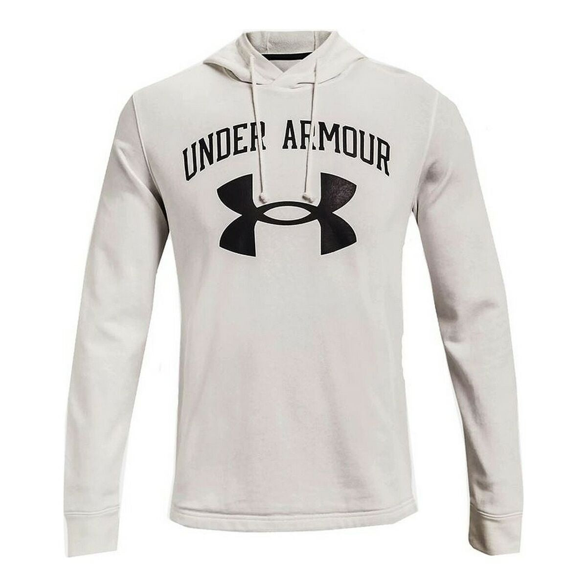 Herren Sweater mit Kapuze Under Armour Rival Fleece Big Logo Weiß - AWK Flagship