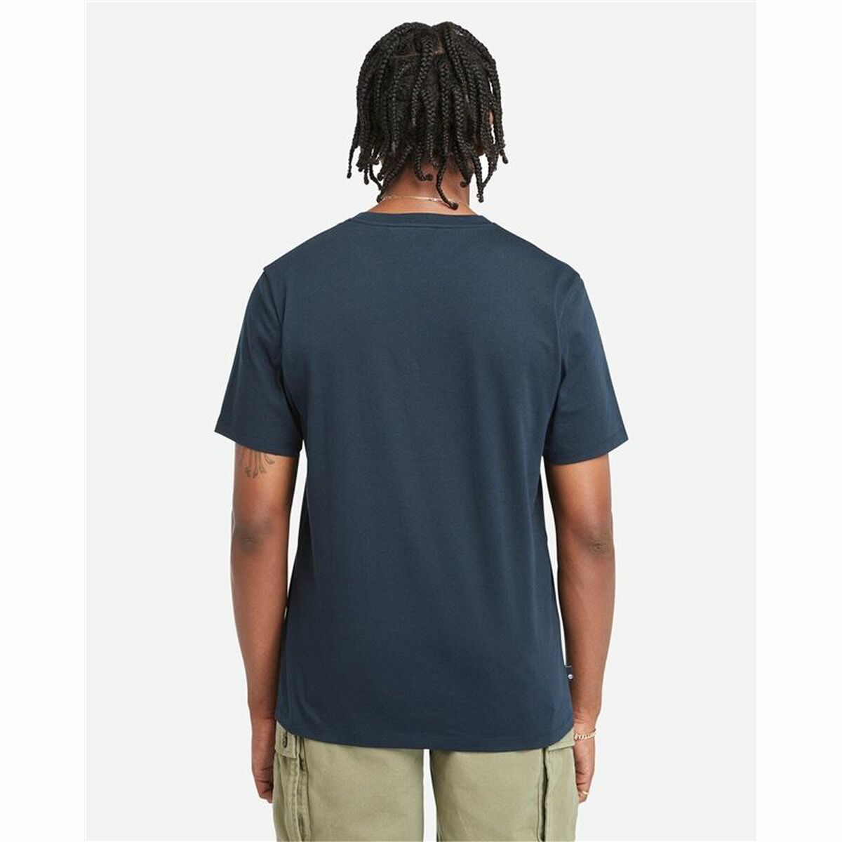 Herren Kurzarm-T-Shirt Timberland Kennebec River Camo Linear Logo Blau - AWK Flagship