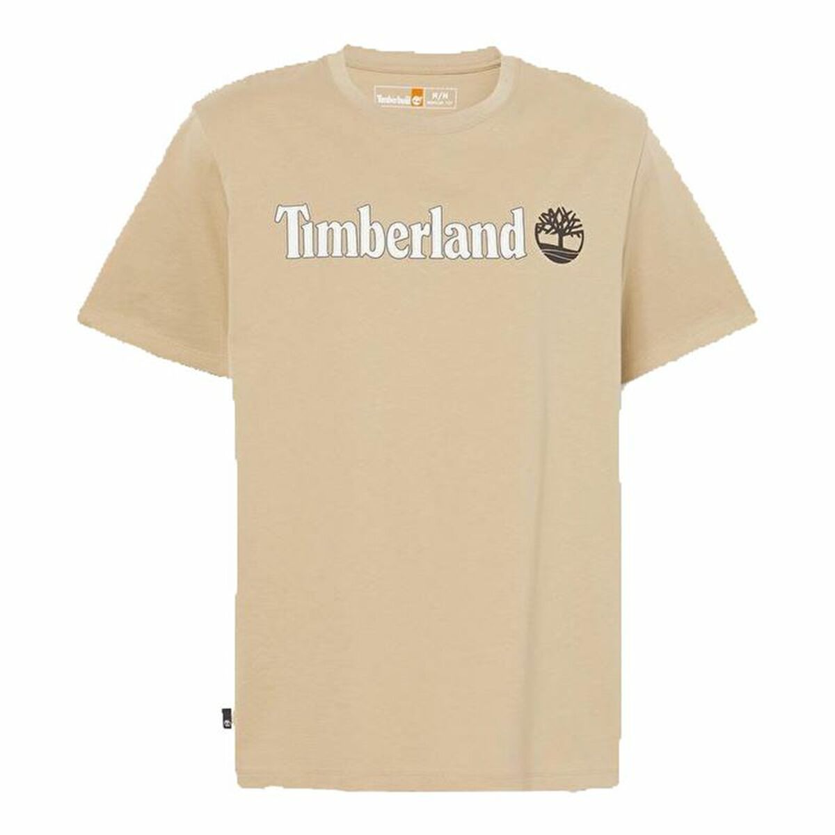 Herren Kurzarm-T-Shirt Timberland Kennebec River Linear Logo Hellbraun - AWK Flagship