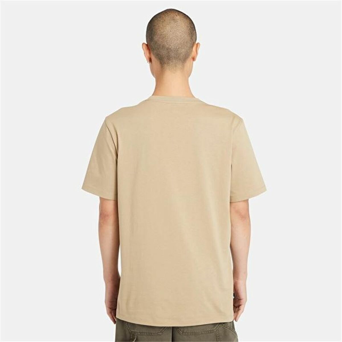 Herren Kurzarm-T-Shirt Timberland Kennebec River Linear Logo Hellbraun - AWK Flagship