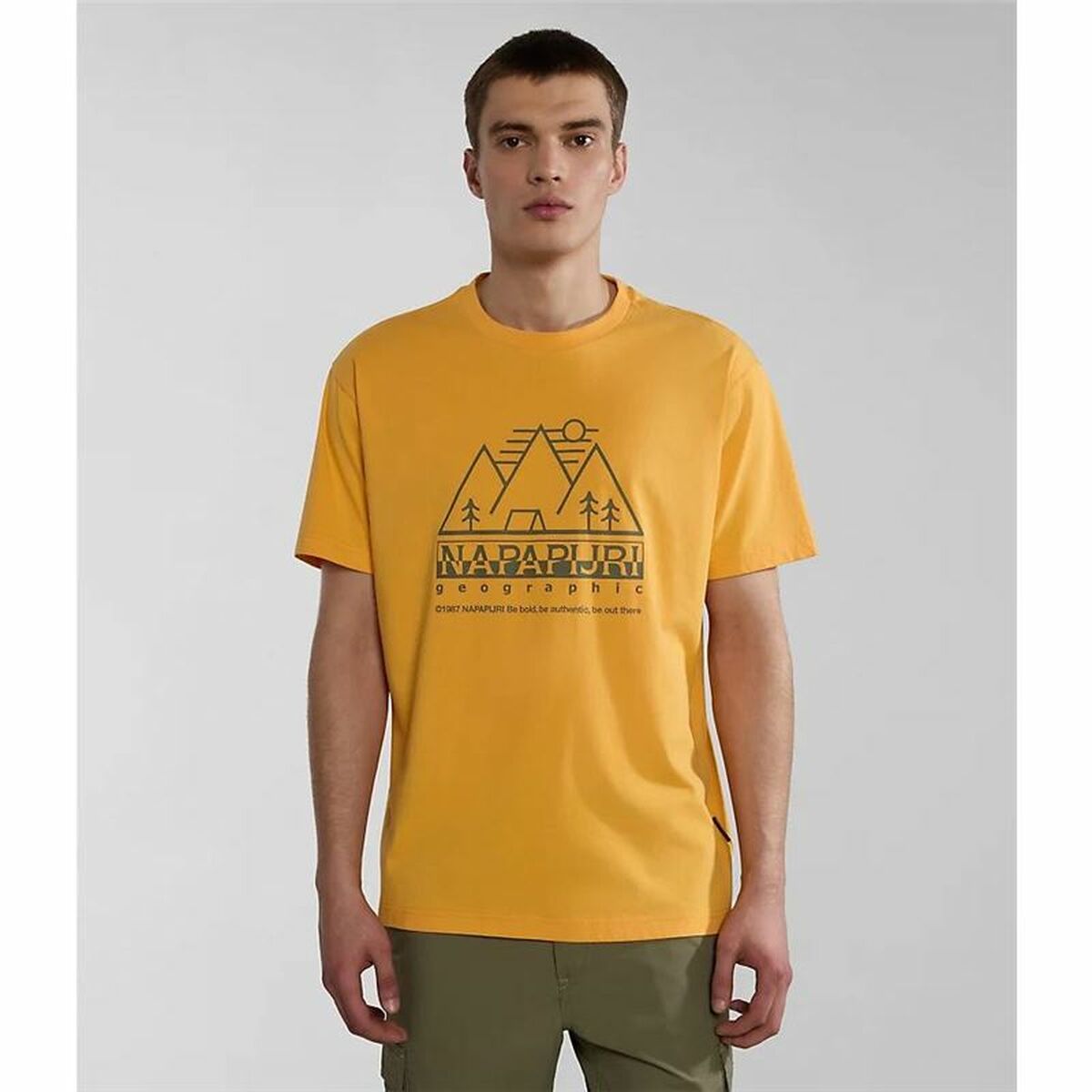 Herren Kurzarm-T-Shirt Napapijri S-Faber Gold - AWK Flagship