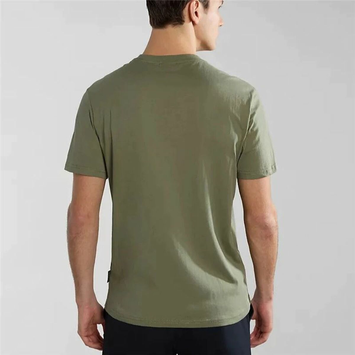 Herren Kurzarm-T-Shirt Napapjiri  S-Aylmer Olive - AWK Flagship