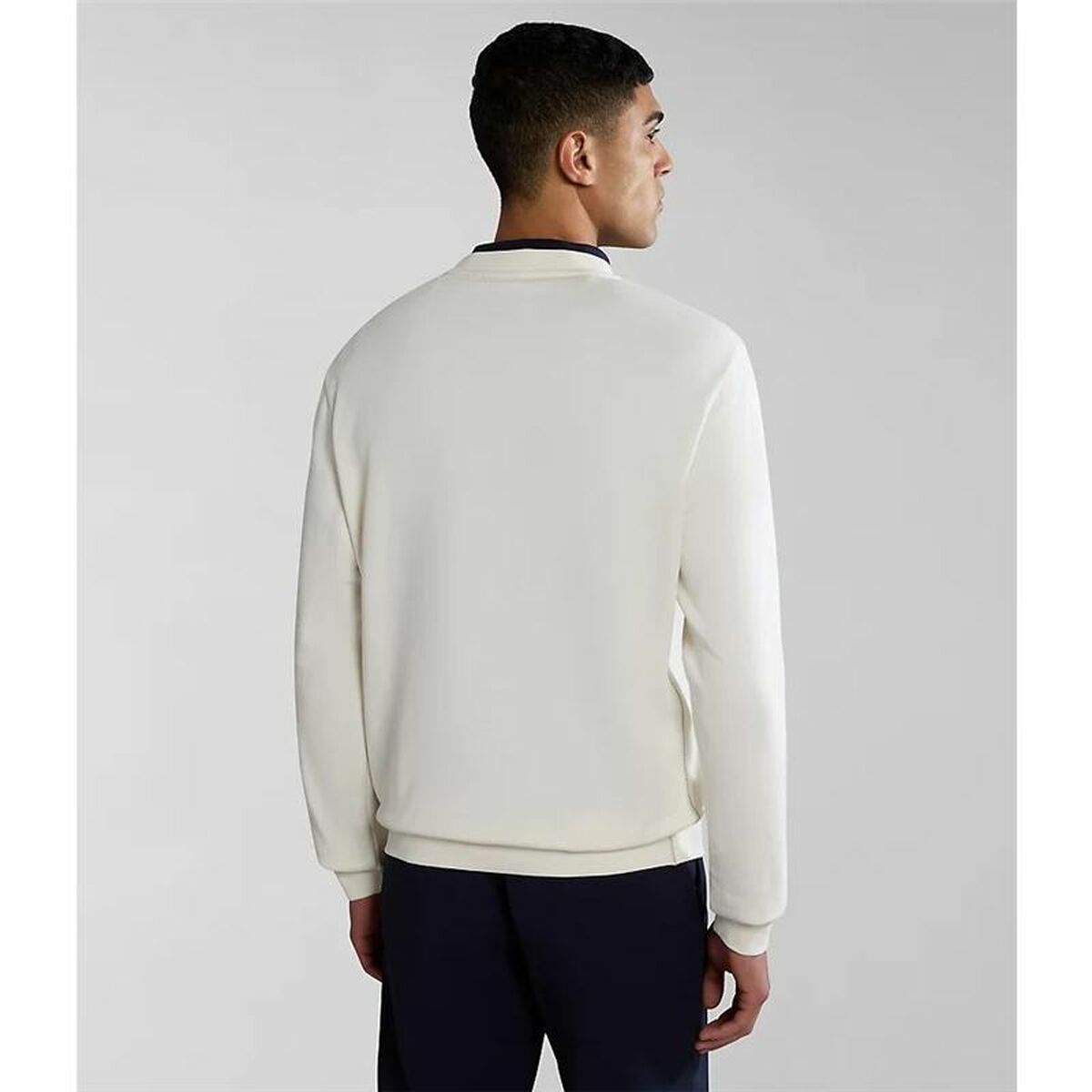 Herren Sweater ohne Kapuze Napapjiri B-Aylmer C Weiß - AWK Flagship