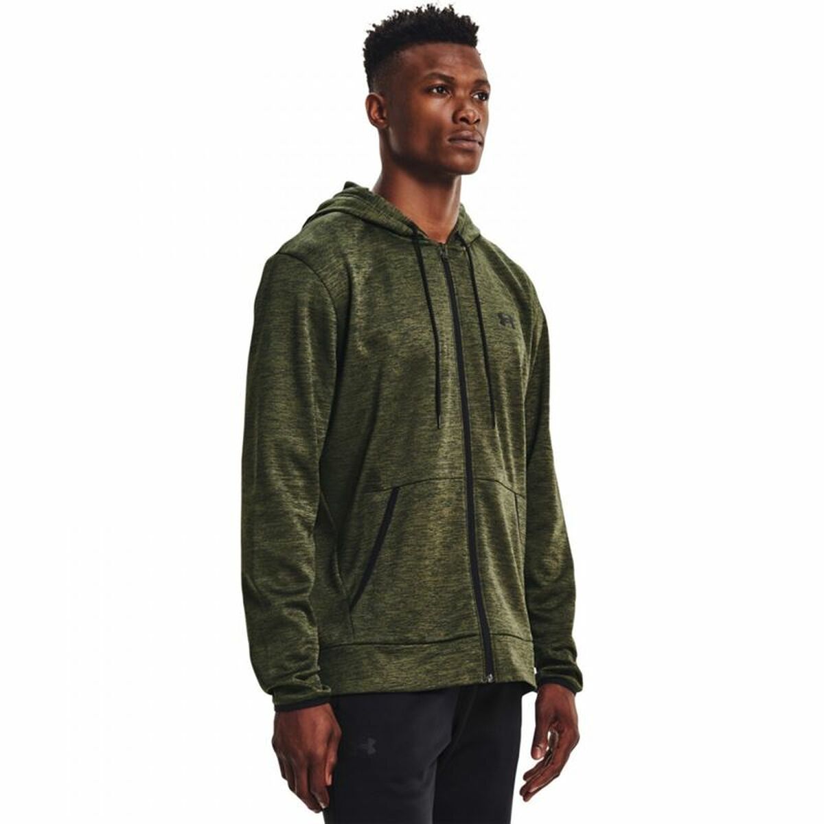 Sportjacke für Herren Under Armour Fleece FZ Olive - AWK Flagship