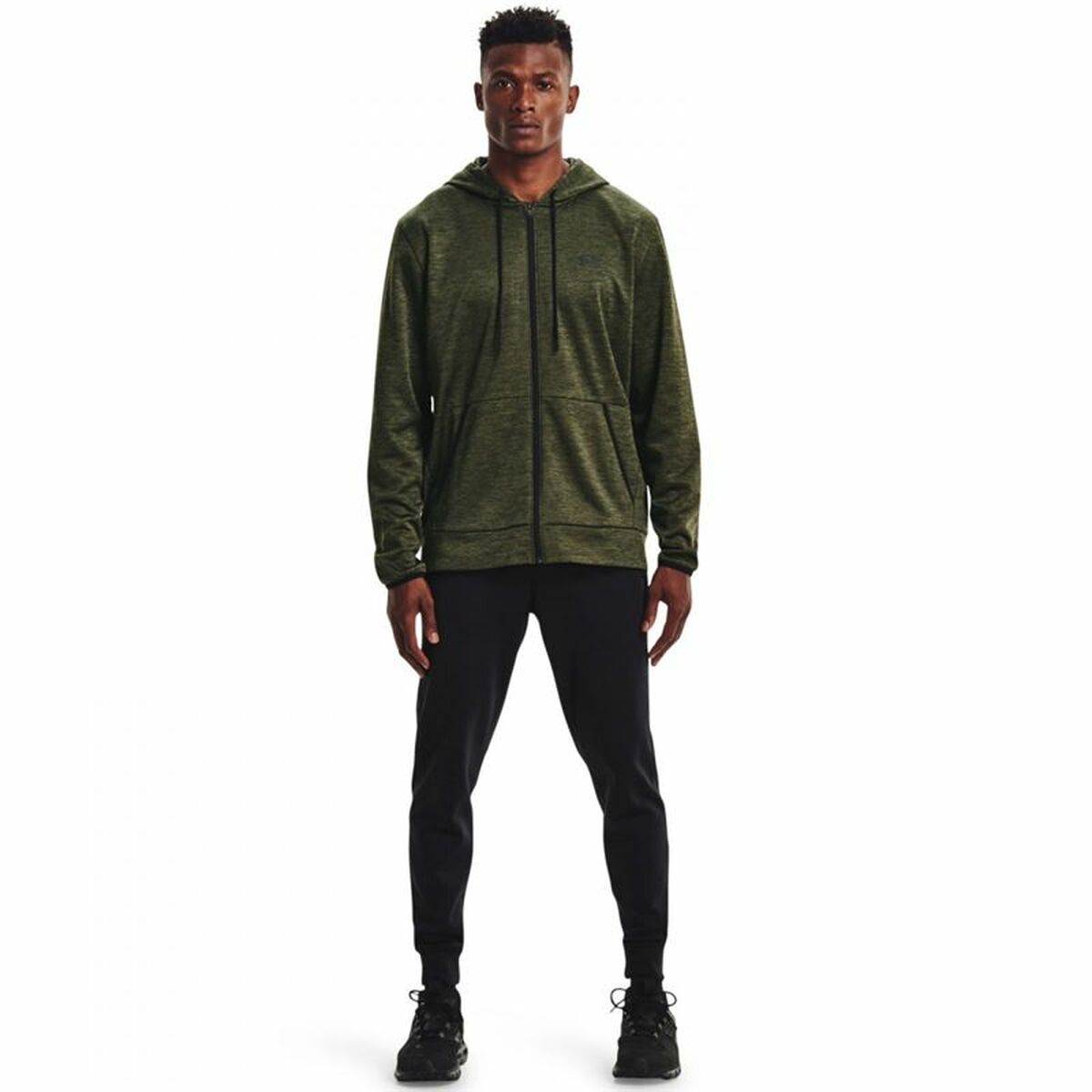 Sportjacke für Herren Under Armour Fleece FZ Olive - AWK Flagship