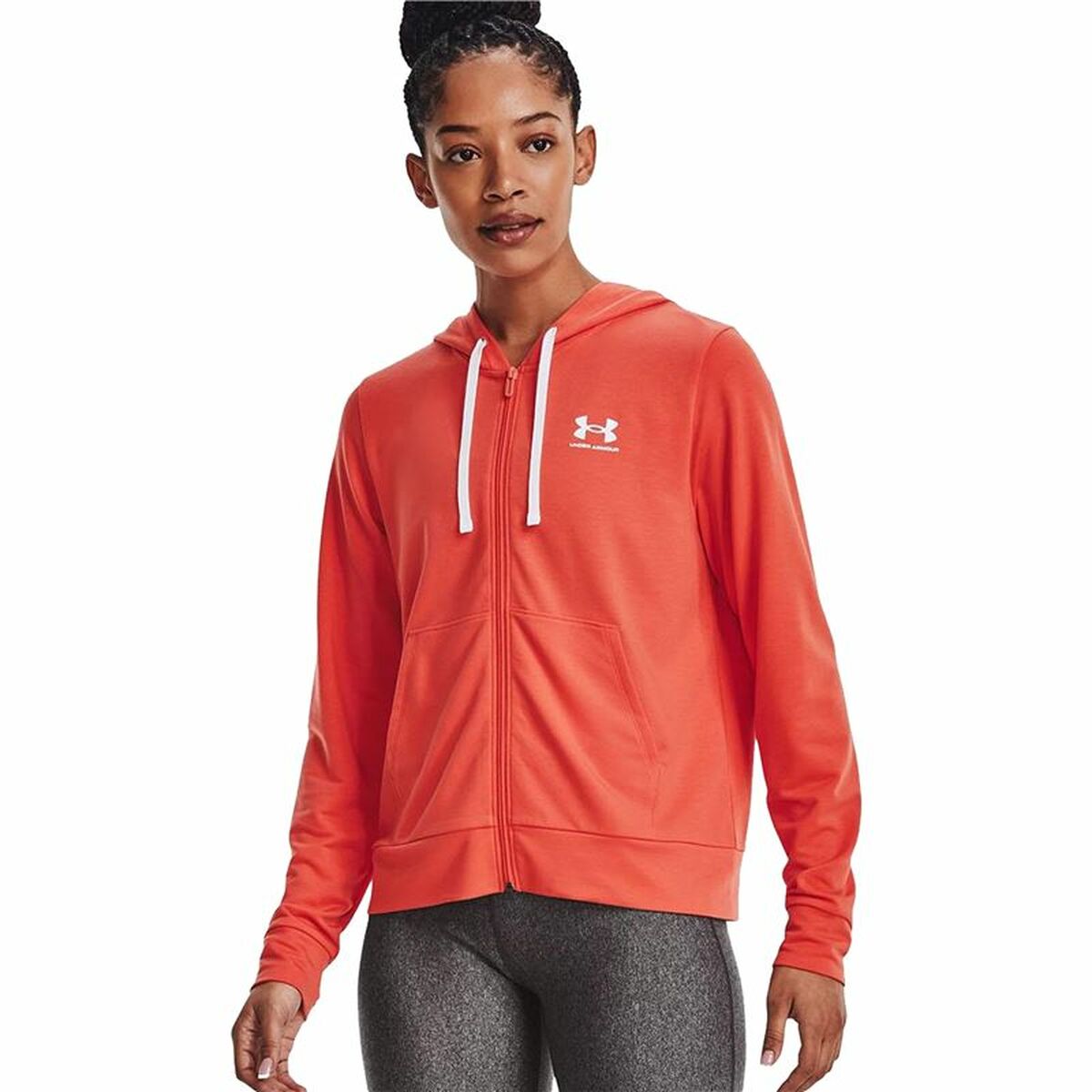 Damen Sweater mit Kapuze und Reißverschluss Under Armour Rival Terry - AWK Flagship