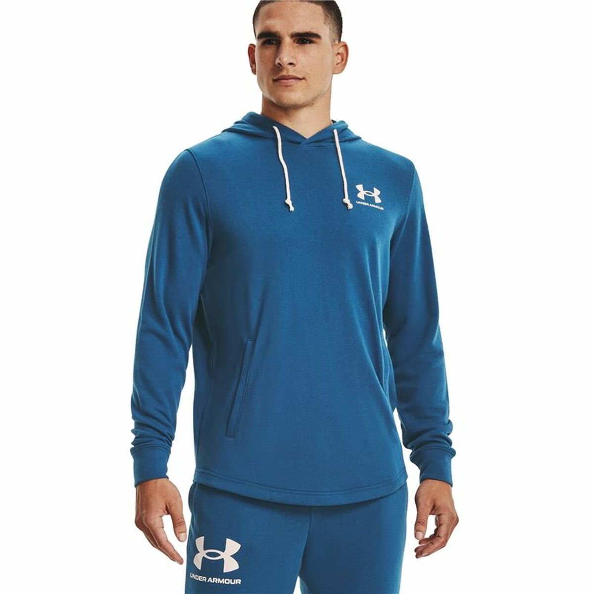 Herren Sweater mit Kapuze Under Armour Rival Terry Blau - AWK Flagship