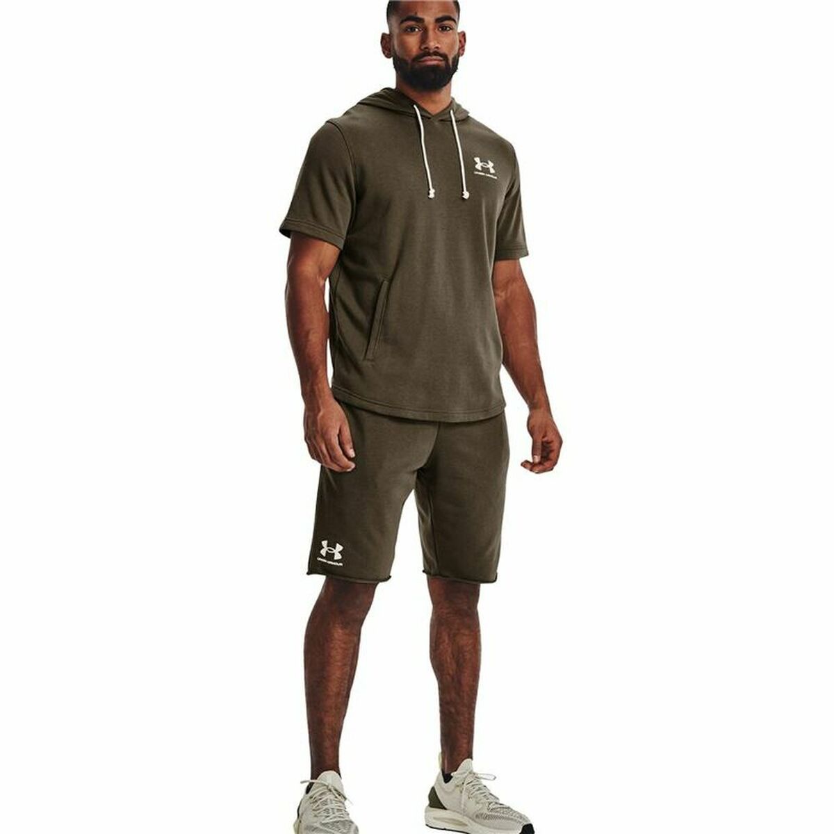 Hose für Erwachsene Under Armour  Rival Terry Herren Olive - AWK Flagship