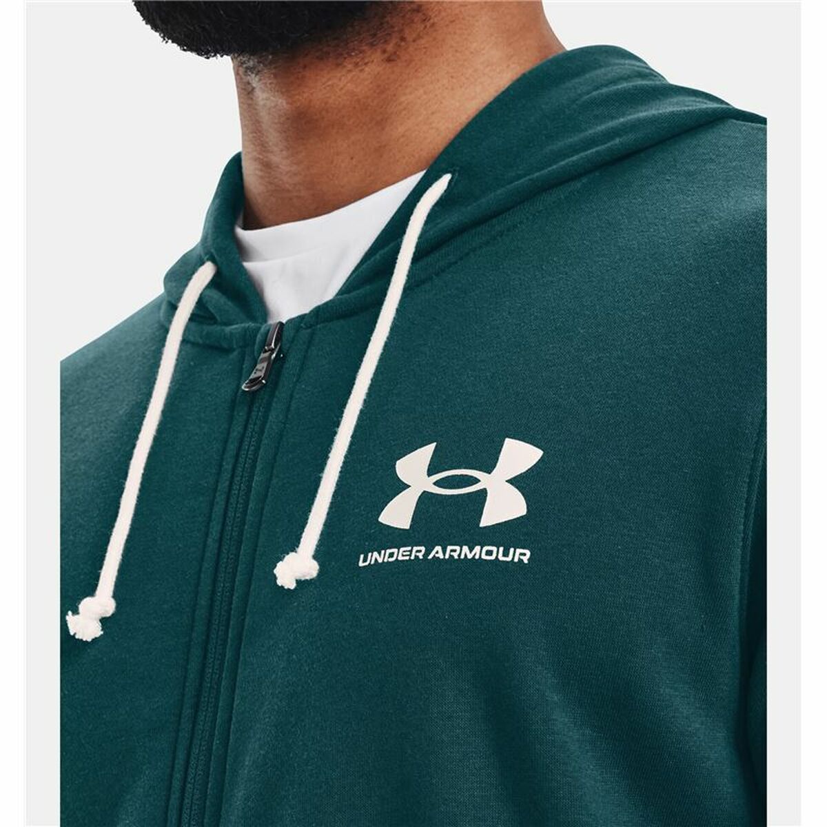 Sportjacke für Herren Under Armour Rival Terry grün - AWK Flagship