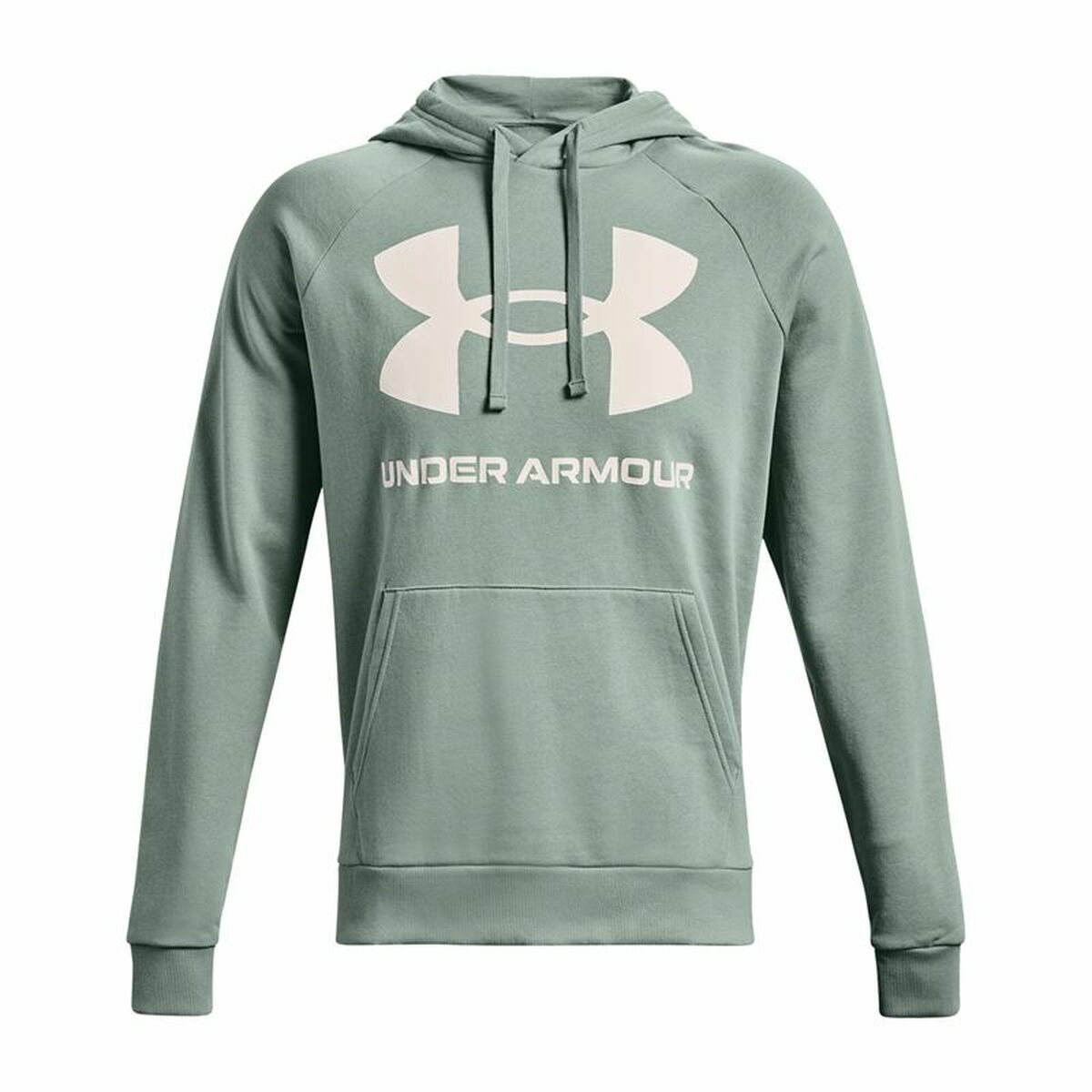 Herren Sweater mit Kapuze Under Armour Rival Big Logo grün - AWK Flagship