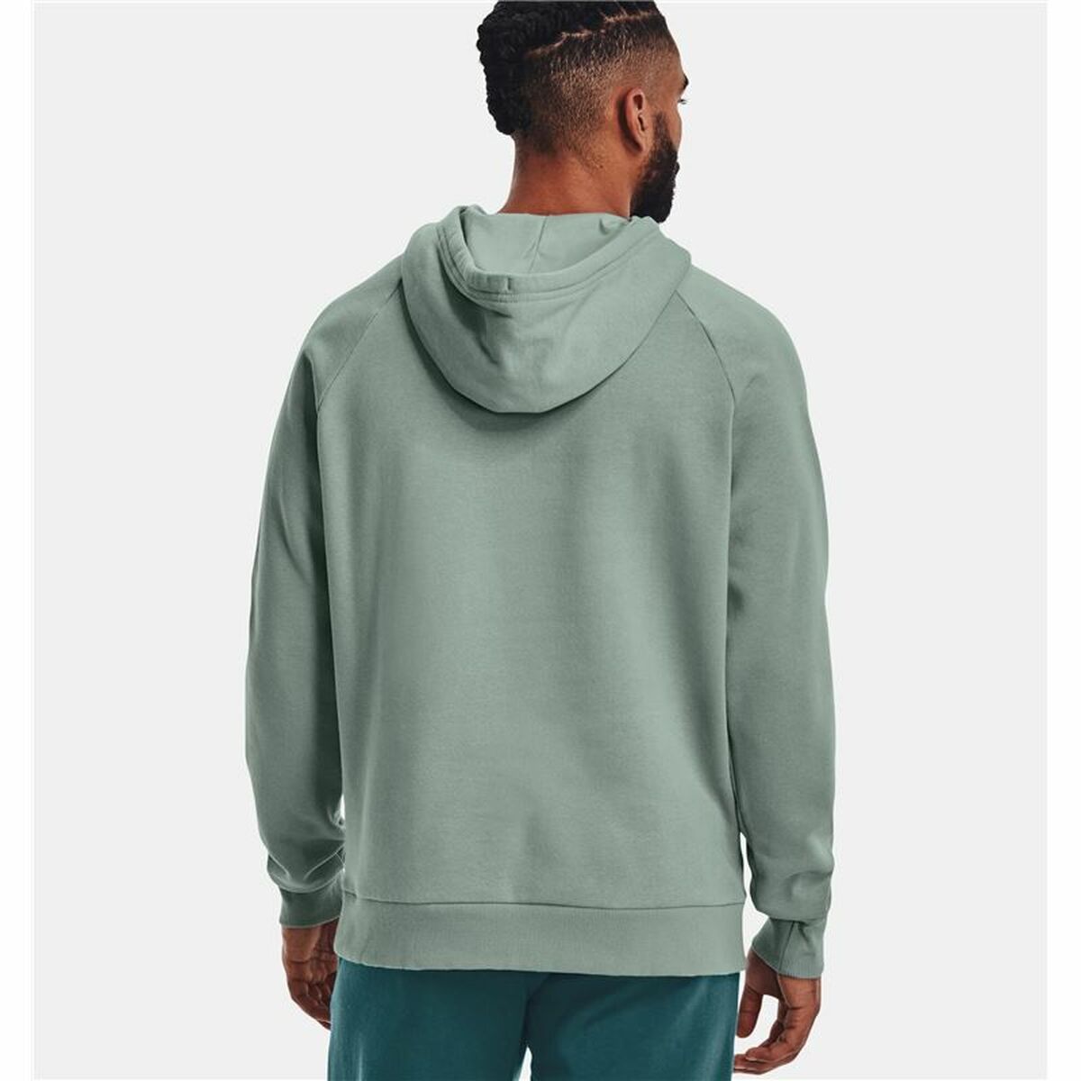 Herren Sweater mit Kapuze Under Armour Rival Big Logo grün - AWK Flagship