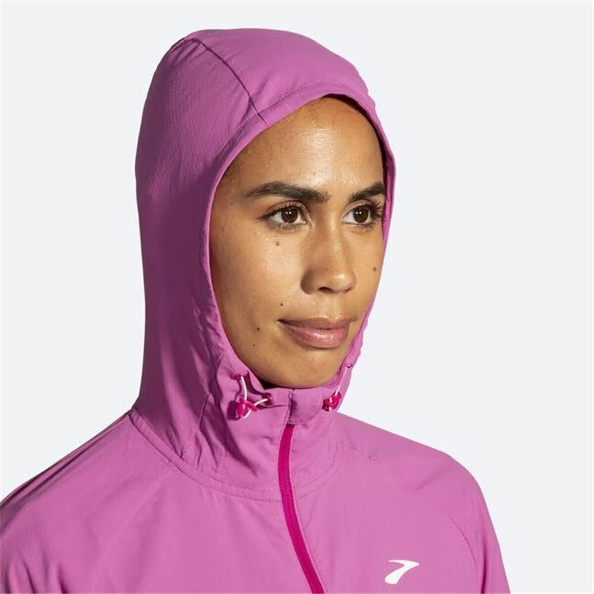 Sportjacke für Frauen Brooks Canopy Frosted Dunkelrosa - AWK Flagship