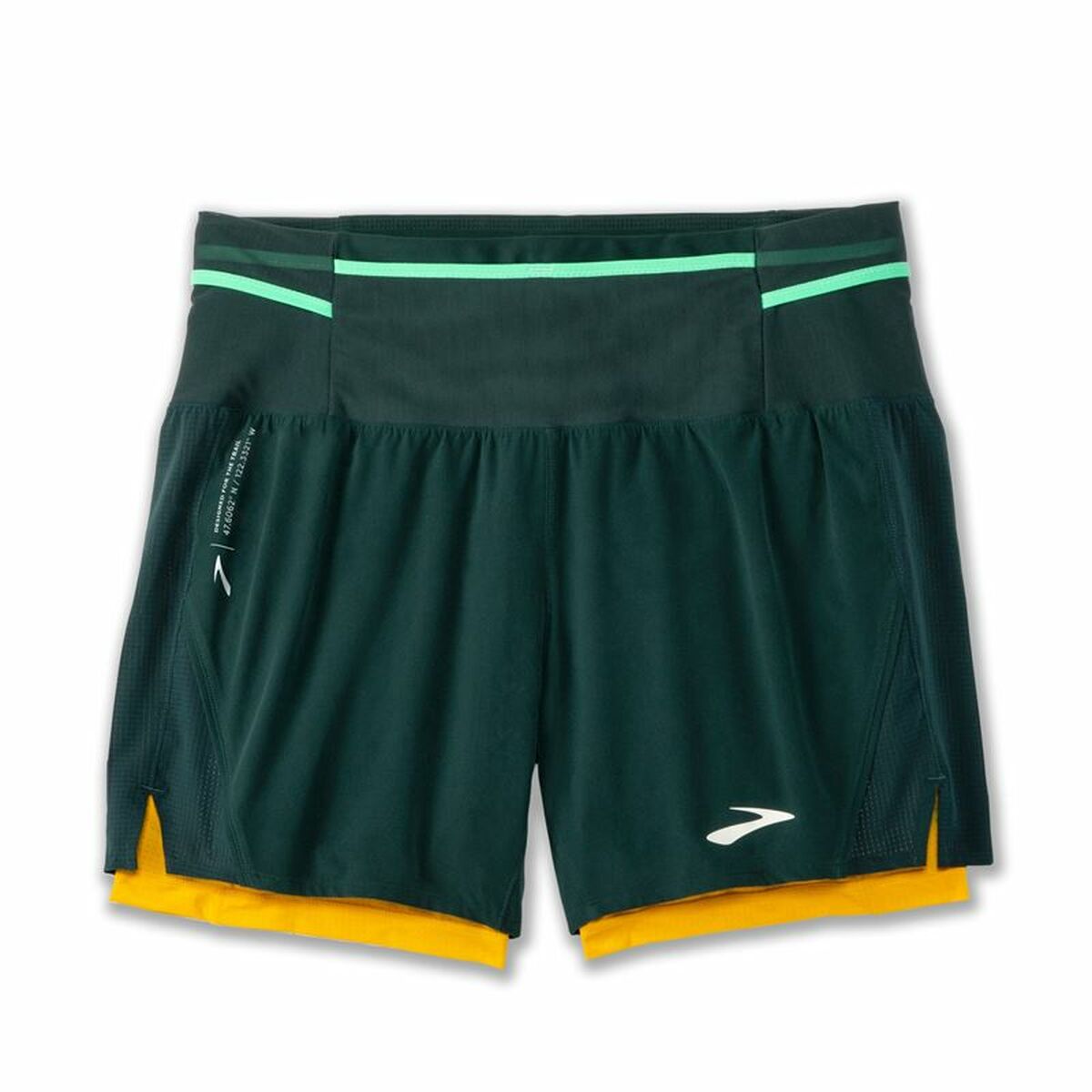 Herren-Sportshorts Brooks High Point 5" 2-in-1 grün - AWK Flagship