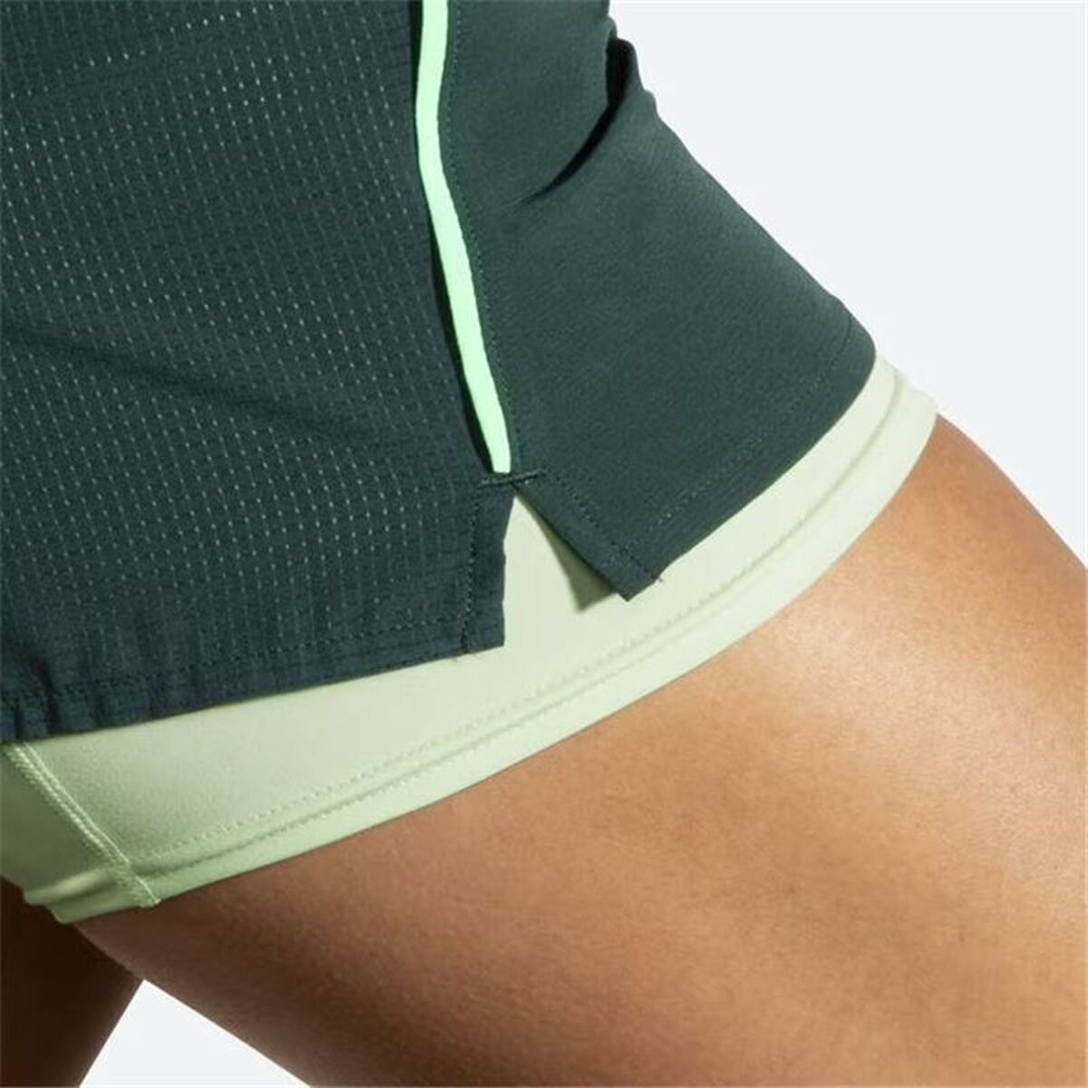 Damen-Sportshorts Brooks High Point 3" 2-in-1 2.0 grün - AWK Flagship