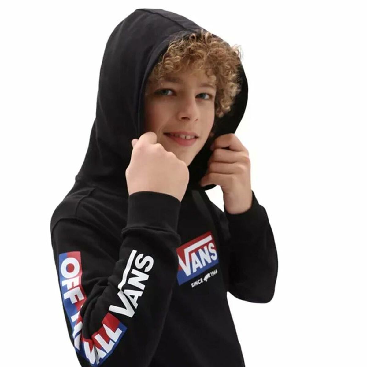 Kinder-Sweatshirt Vans Easy Logo Schwarz - AWK Flagship