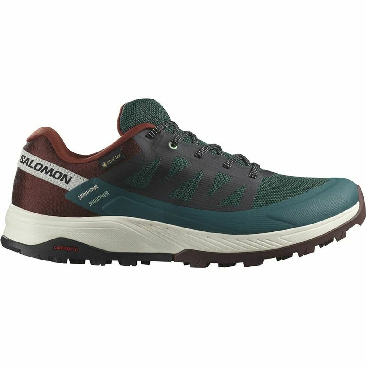 Turnschuhe Salomon Outrise GORE-TEX Berg Burgunderrot Dunkelgrün Herren - AWK Flagship