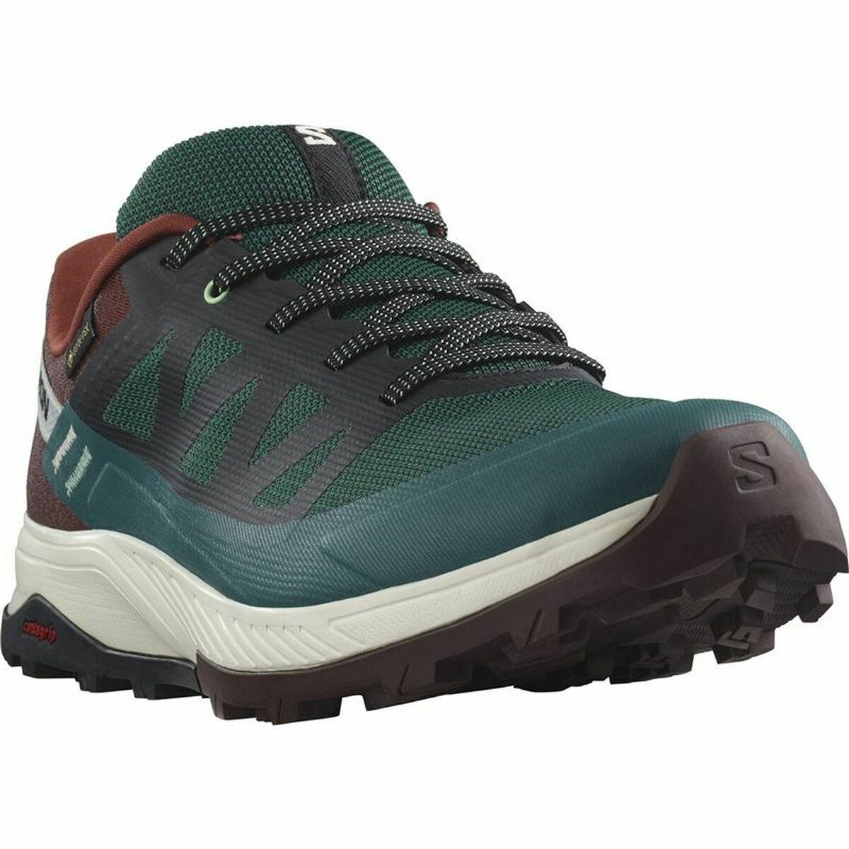 Turnschuhe Salomon Outrise GORE-TEX Berg Burgunderrot Dunkelgrün Herren - AWK Flagship