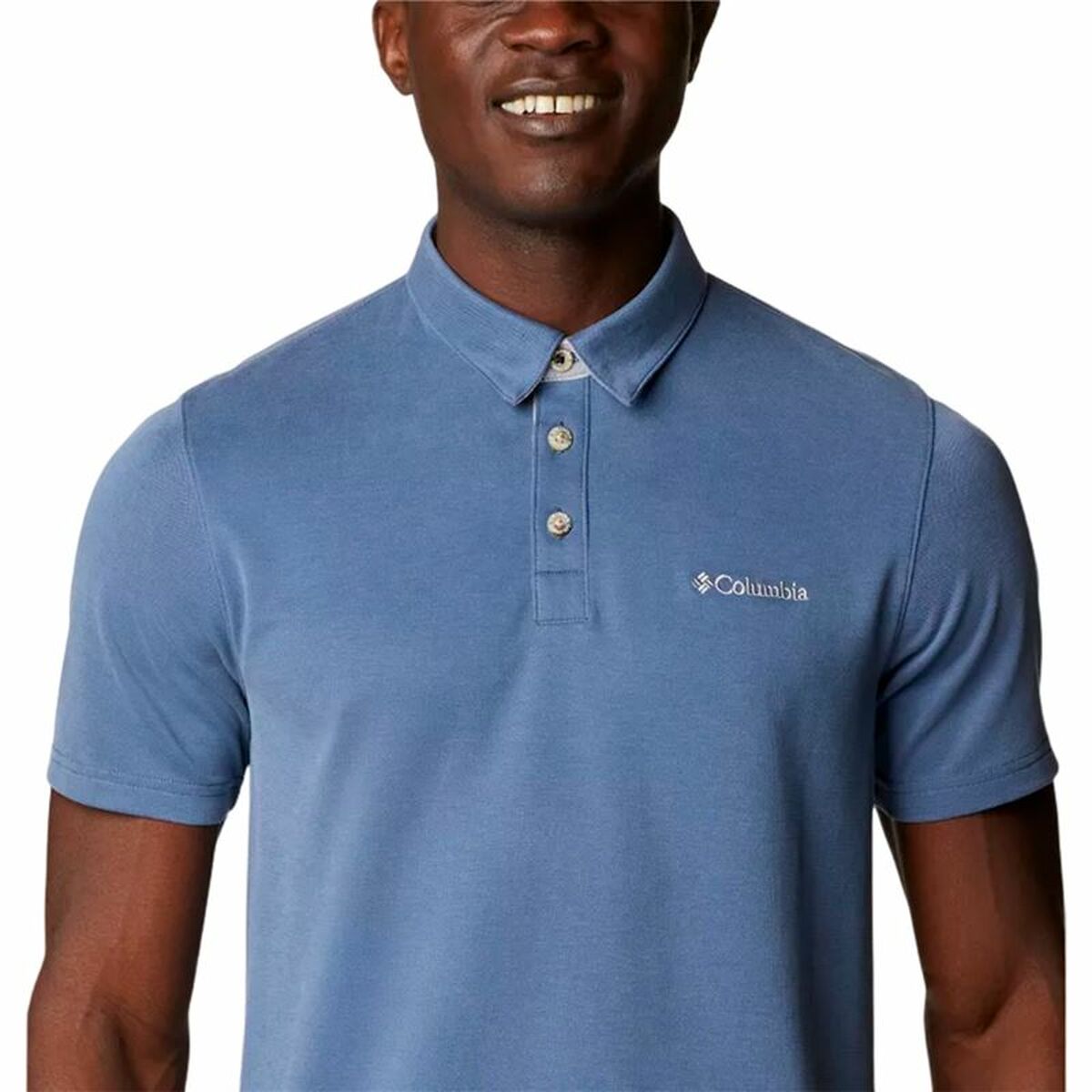 Herren Kurzarm-Poloshirt Columbia Nelson Point™ Indigo - AWK Flagship