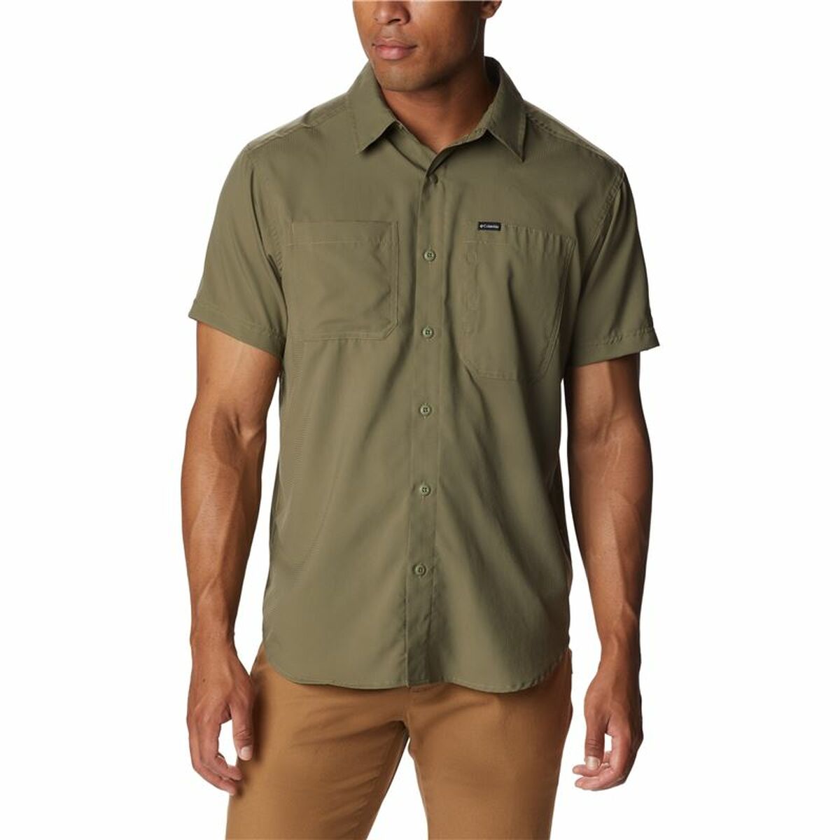 Herren Kurzarm-T-Shirt Columbia Silver Ridge™ Utility Olive - AWK Flagship