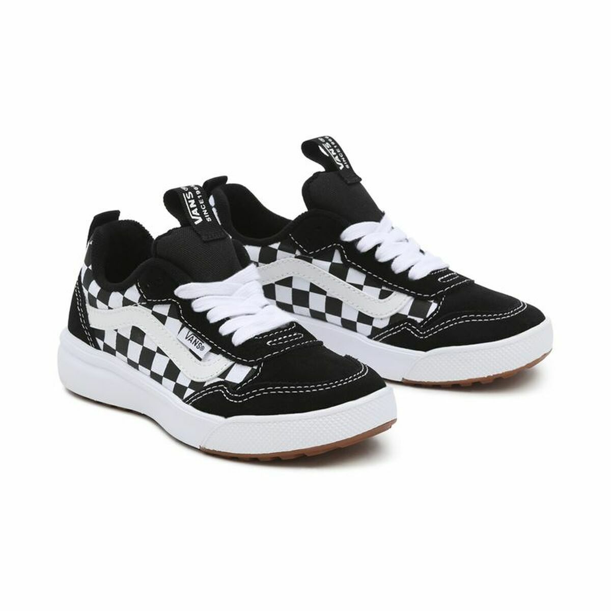 Jungen Sneaker Vans Range Exp Checkerboard Weiß Schwarz - AWK Flagship