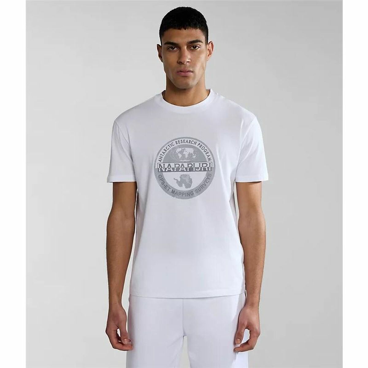 Kurzärmliges Sport T-Shirt Napapjiri S-Bollo Ss 1  Weiß - AWK Flagship