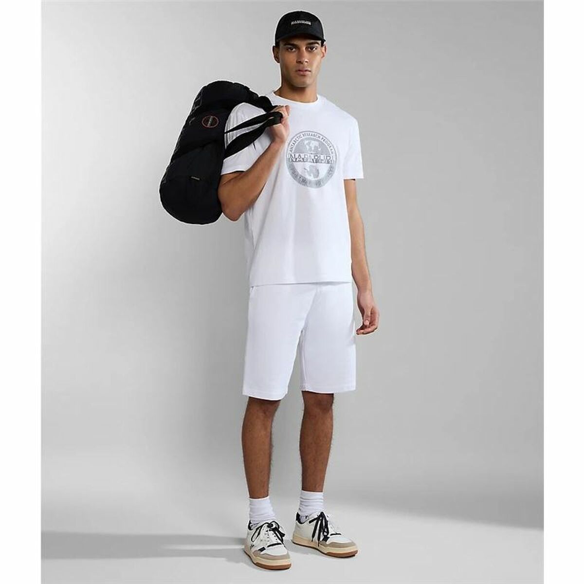 Kurzärmliges Sport T-Shirt Napapjiri S-Bollo Ss 1  Weiß - AWK Flagship