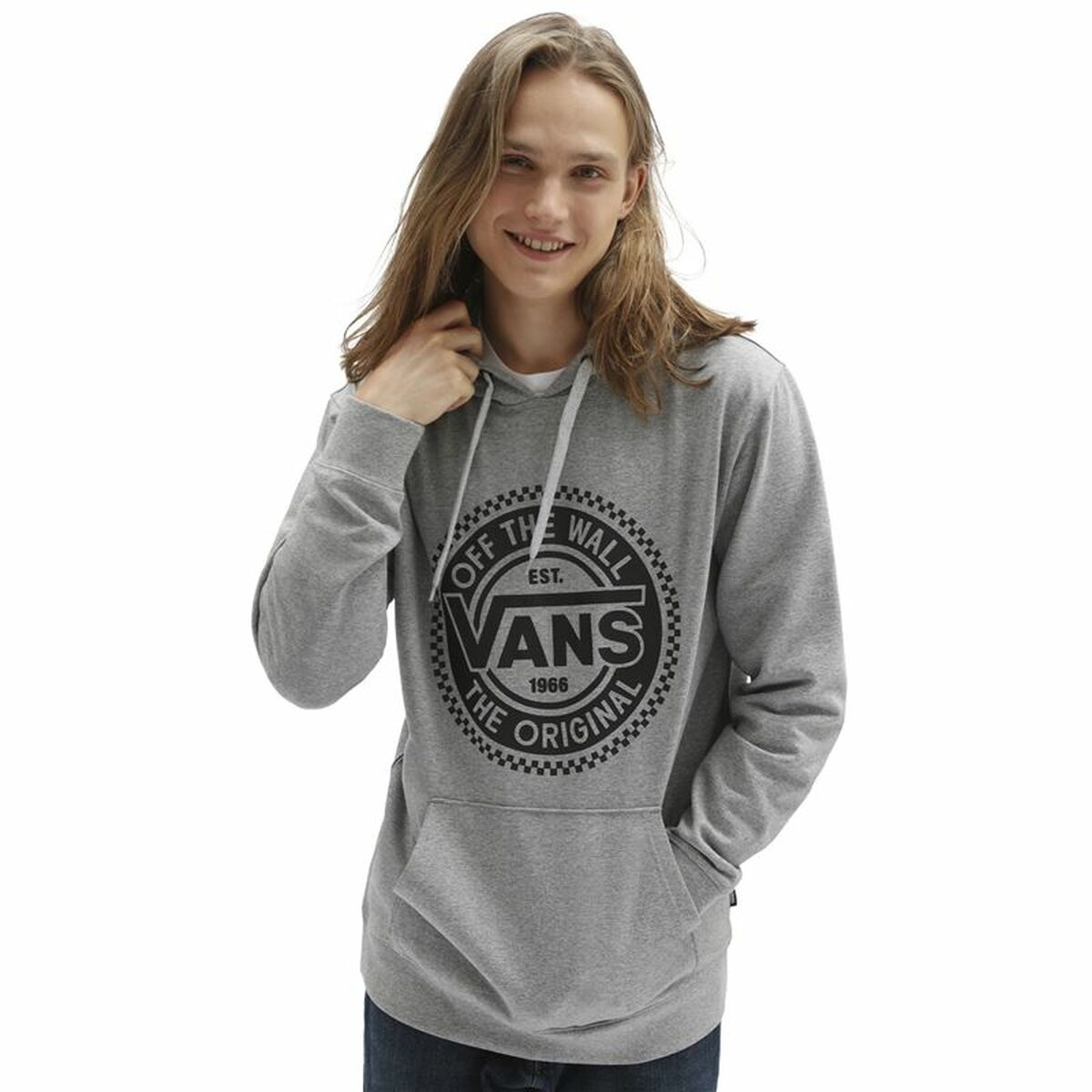 Herren Sweater mit Kapuze Vans Big Chest Lock Up Hellgrau - AWK Flagship