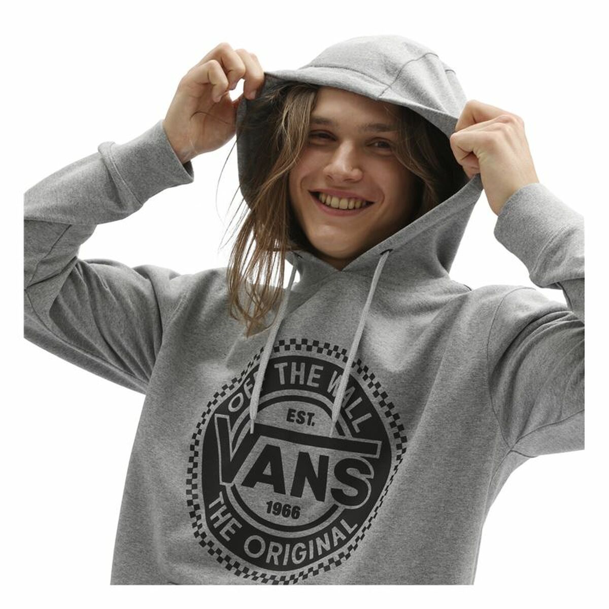 Herren Sweater mit Kapuze Vans Big Chest Lock Up Hellgrau - AWK Flagship