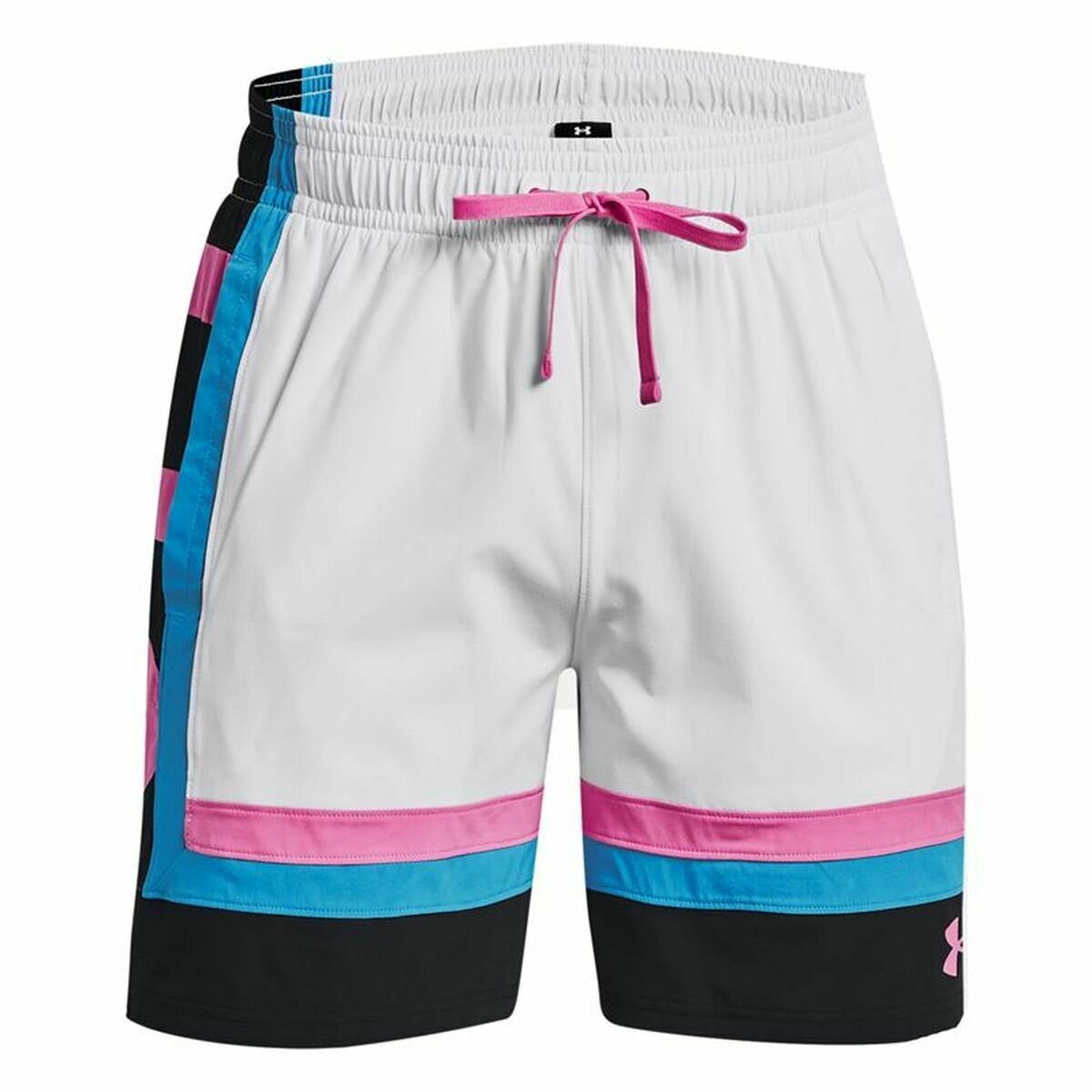 Basketballshorts für Herren Under Armour Baselin  Weiß - AWK Flagship