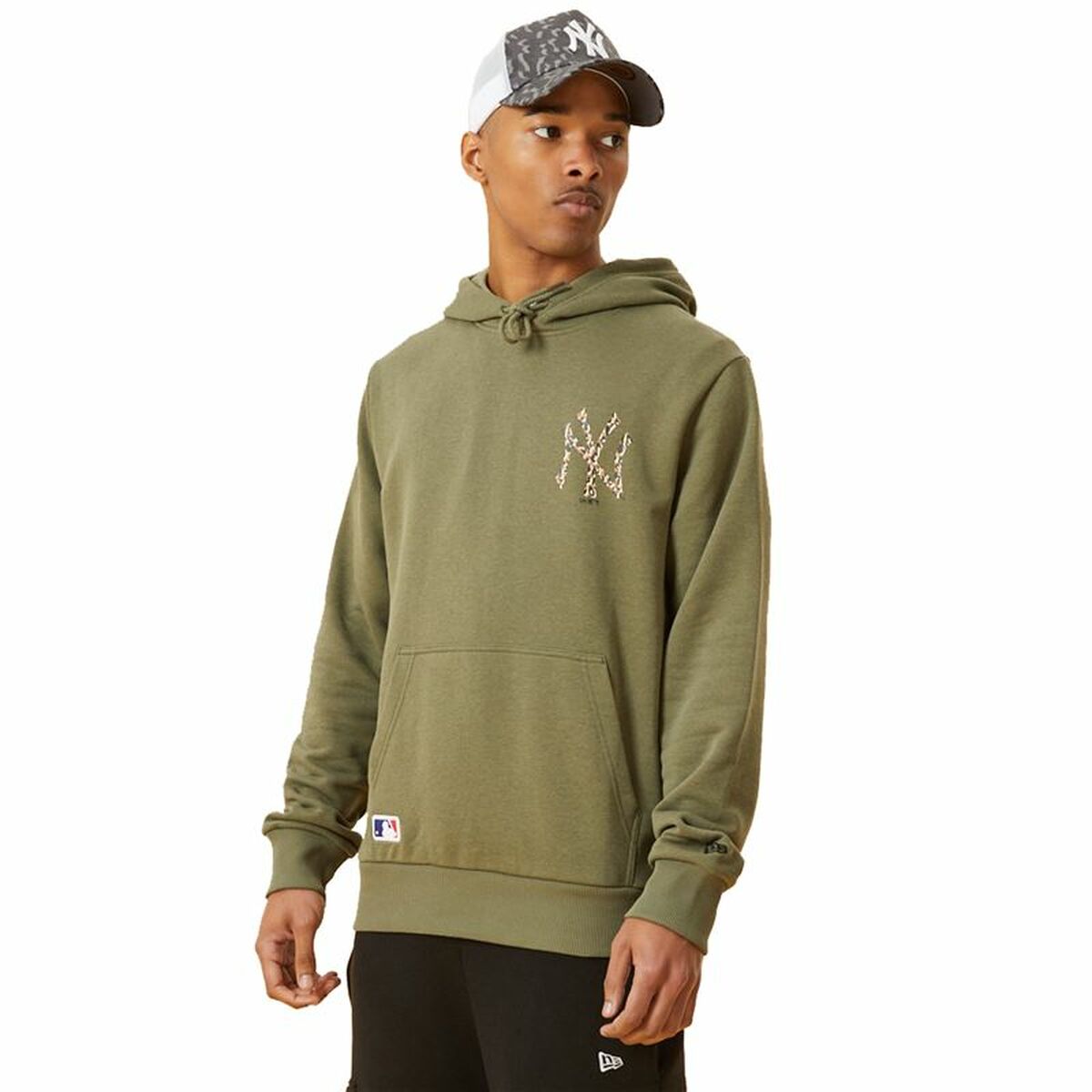 Herren Sweater mit Kapuze New Era MLB New York Yankees Khaki - AWK Flagship