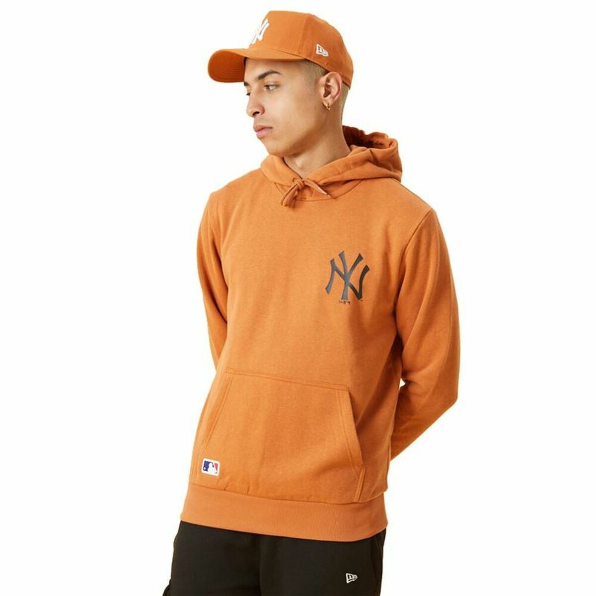 Herren Sweater mit Kapuze New Era MLB New York Yankees Braun - AWK Flagship