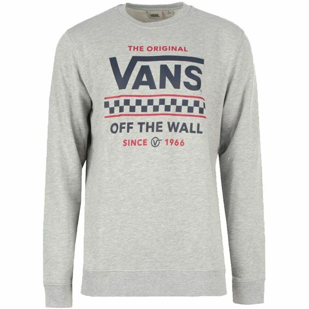 Herren Sweater ohne Kapuze Vans Stackton Crew Grau - AWK Flagship