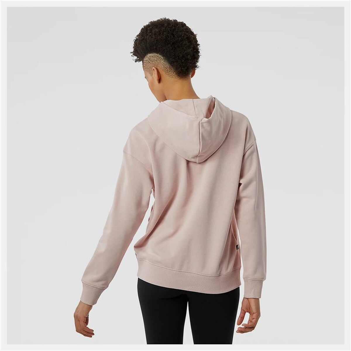 Damen Sweater mit Kapuze New Balance Essentials Candy Rosa - AWK Flagship