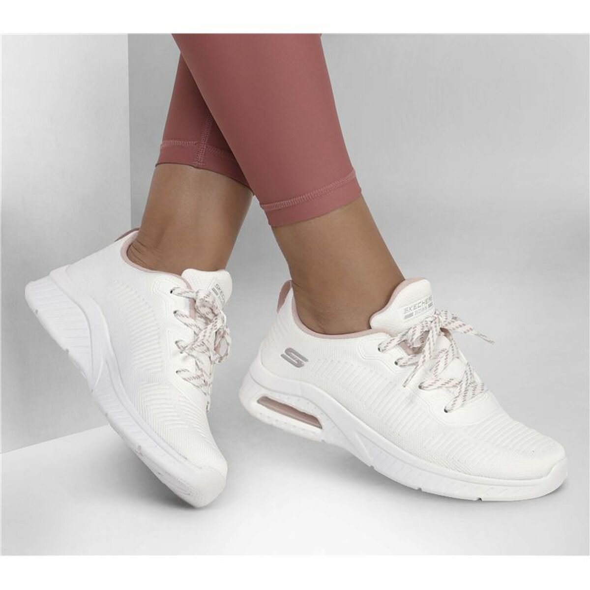 Laufschuhe für Damen Skechers Squad Air-Sweet Enco Weiß - AWK Flagship