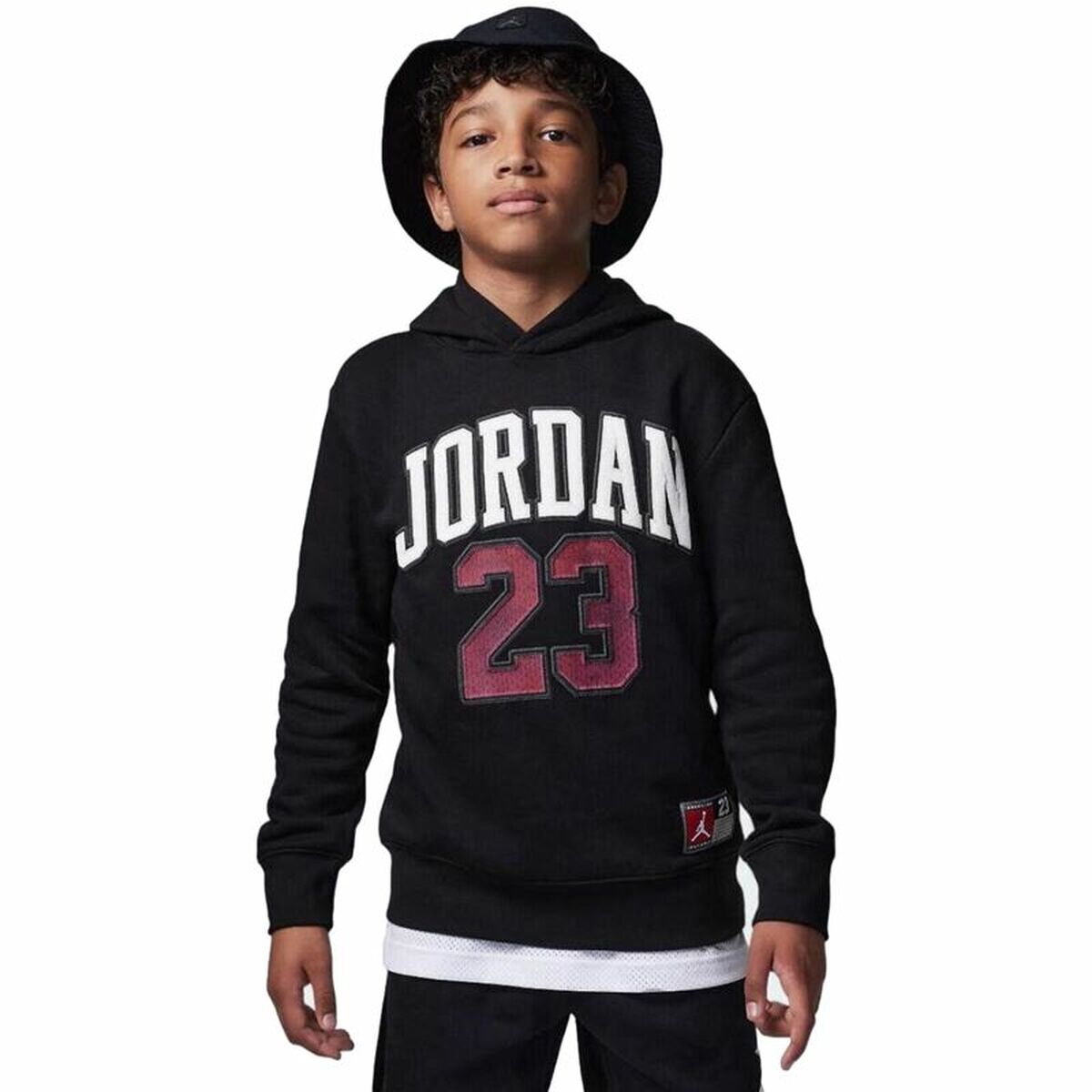 Kinder-Sweatshirt Jordan Jordan Hbr Flc Po Schwarz - AWK Flagship