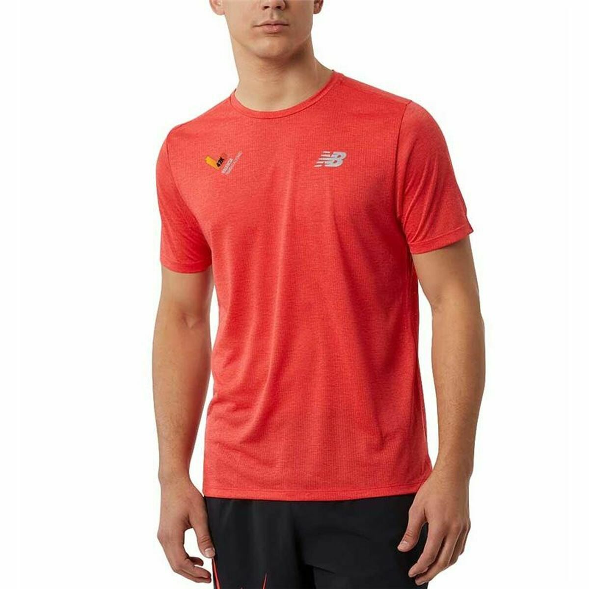 Kurzärmliges Sport T-Shirt New Balance Impact Run Orange - AWK Flagship