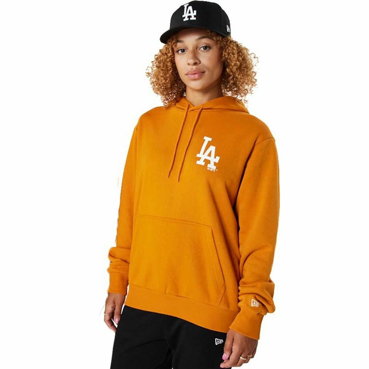 Herren Sweater ohne Kapuze New Era MLB LA Dodgers Orange - AWK Flagship