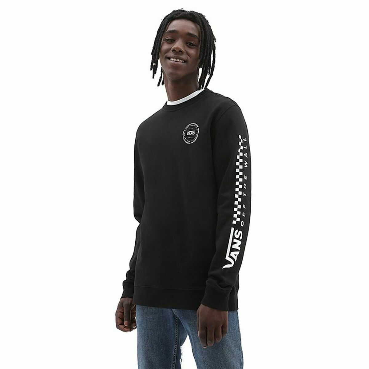 Herren Sweater ohne Kapuze Vans Orbiter Schwarz - AWK Flagship