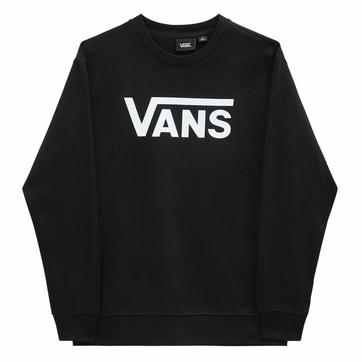 Damen Sweater ohne Kapuze Vans Drop V Logo BFF Crew Schwarz - AWK Flagship