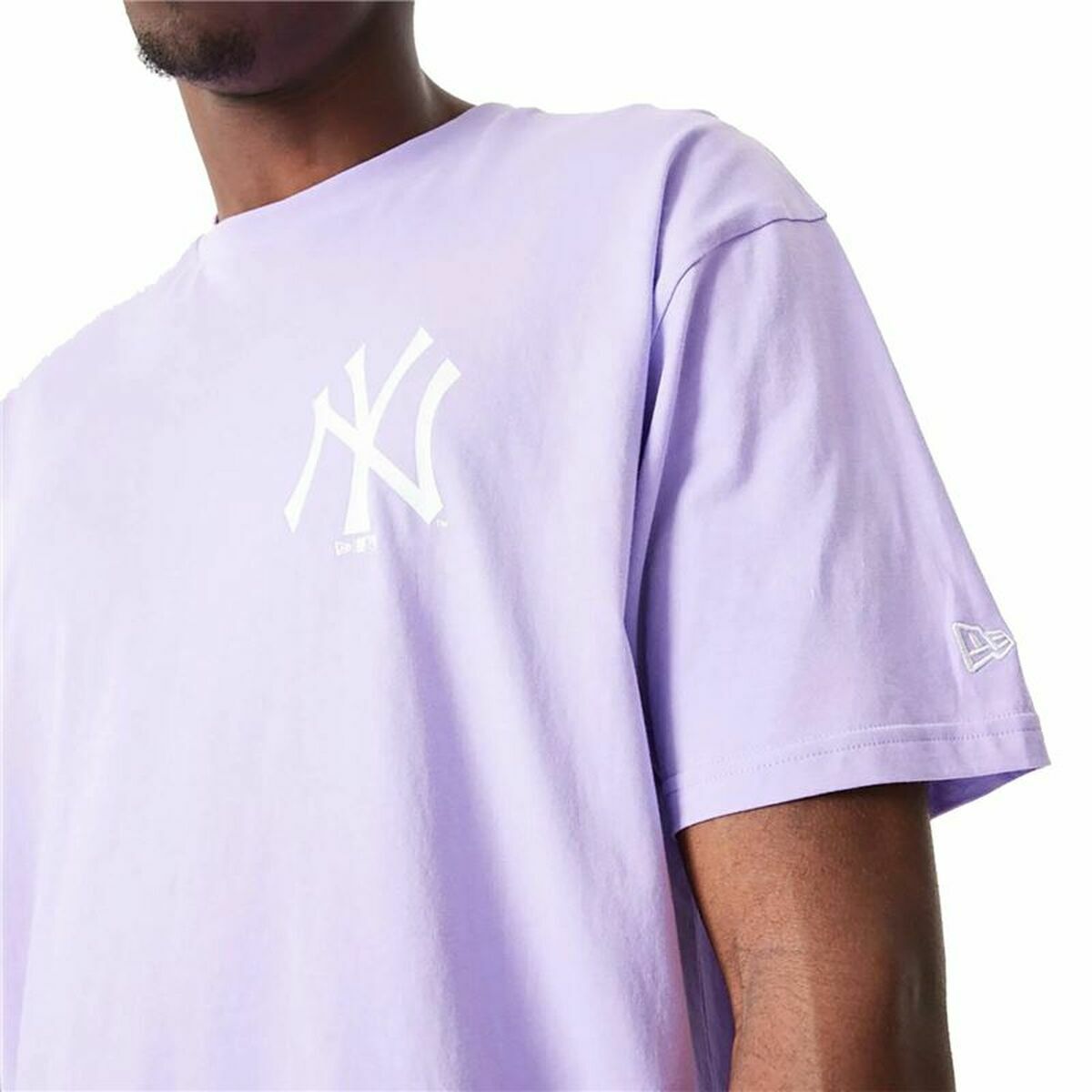 Kurzarm-T-Shirt New Era MLB League Essentials New York Yankees Violett Unisex - AWK Flagship